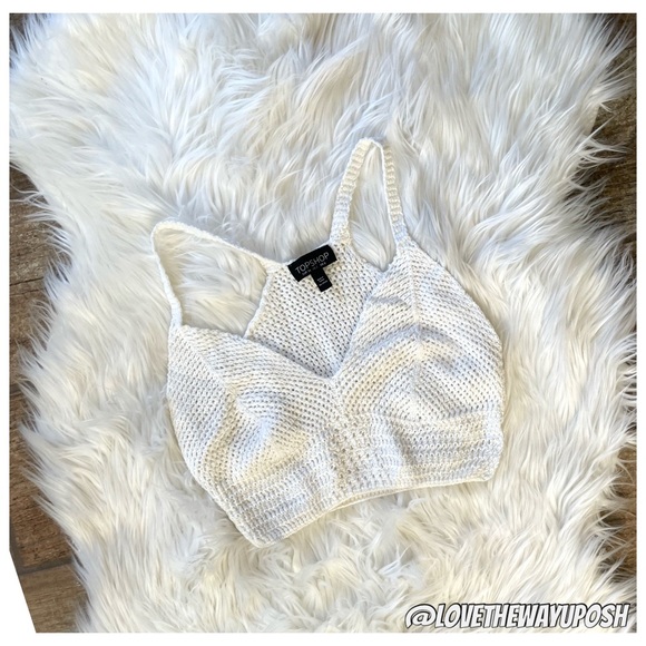 Topshop Tops - (FINAL💲) Topshop White Crochet Top